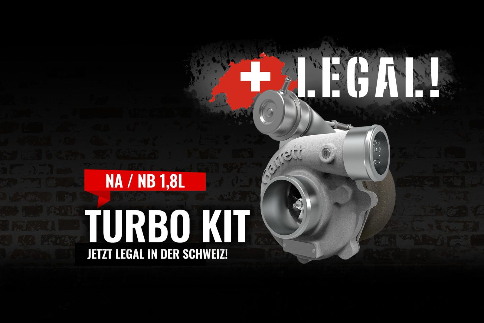 Turbokit MX-5 NB 1.8 CH-Legal